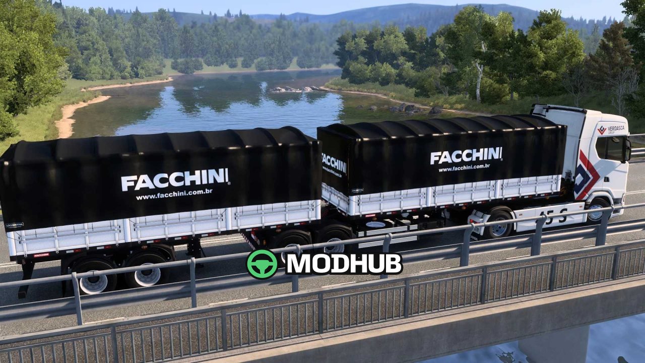 Причіп Bitrem Graneleiro 7 осей Facchini SB3DWORKS для ETS2