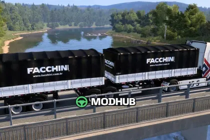 Причіп Bitrem Graneleiro 7 осей Facchini SB3DWORKS для ETS2 — 3