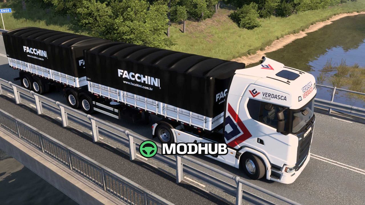 Причіп Bitrem Graneleiro 7 осей Facchini SB3DWORKS для ETS2