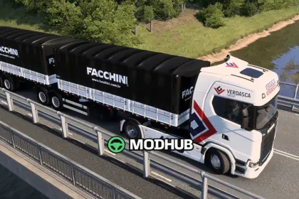 Причіп Bitrem Graneleiro 7 осей Facchini SB3DWORKS для ETS2 — 4