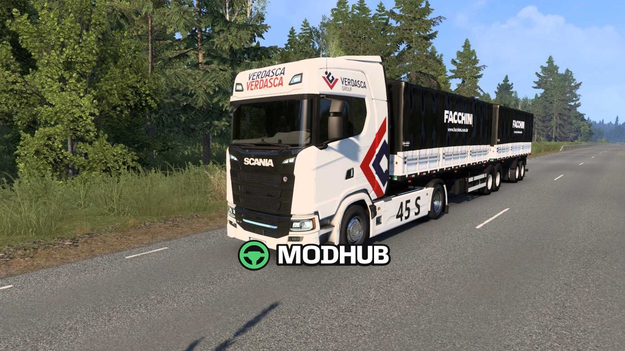 Причіп Bitrem Graneleiro 7 осей Facchini SB3DWORKS для ETS2