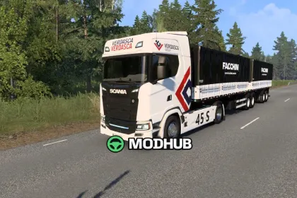 Причіп Bitrem Graneleiro 7 осей Facchini SB3DWORKS для ETS2 — 5