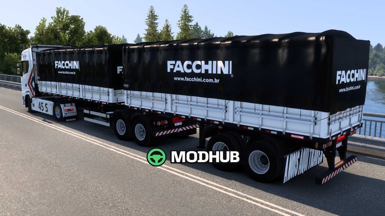Причіп Bitrem Graneleiro 7 осей Facchini SB3DWORKS для ETS2