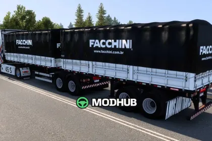 Причіп Bitrem Graneleiro 7 осей Facchini SB3DWORKS для ETS2 — 6