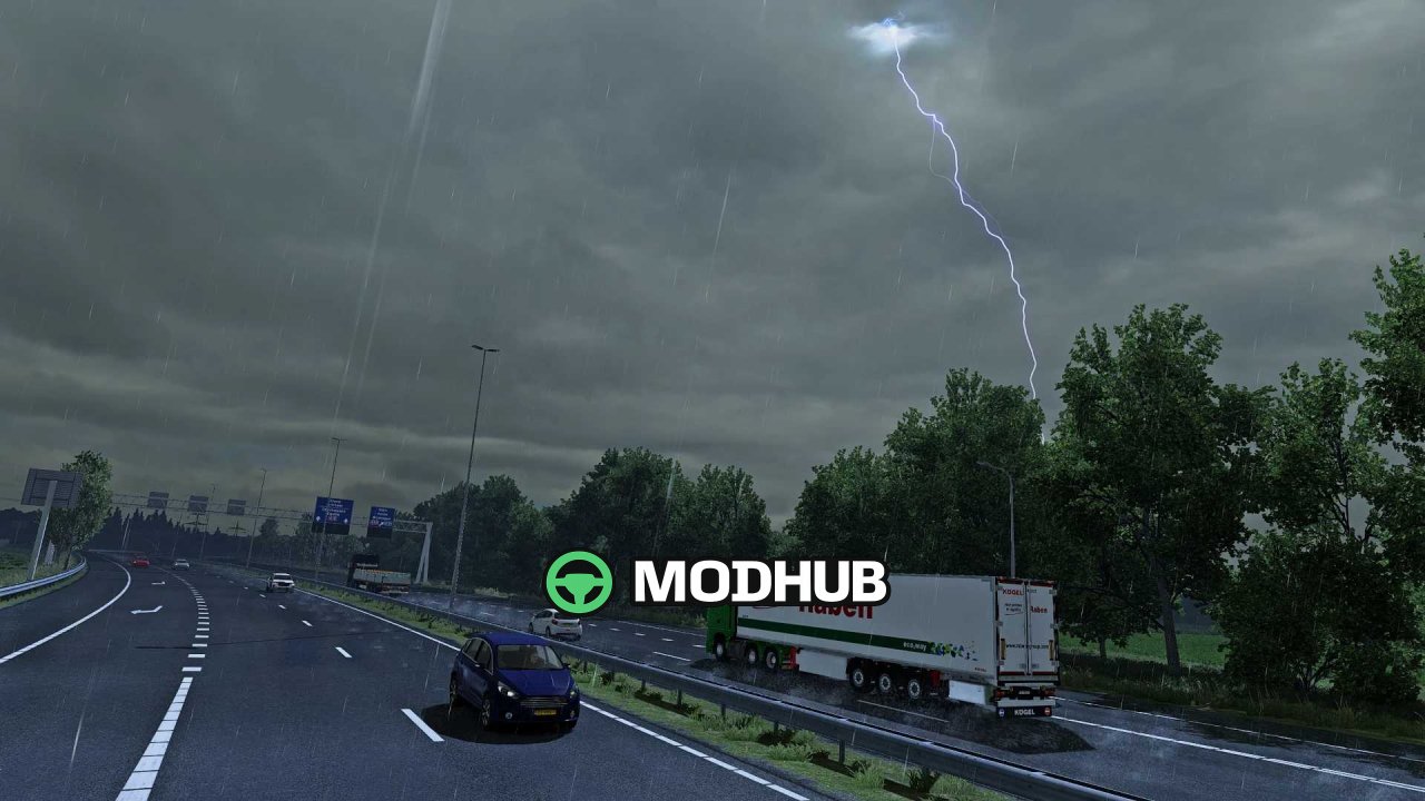 Погодний мод Realistic Weather System V3.0 для ETS2