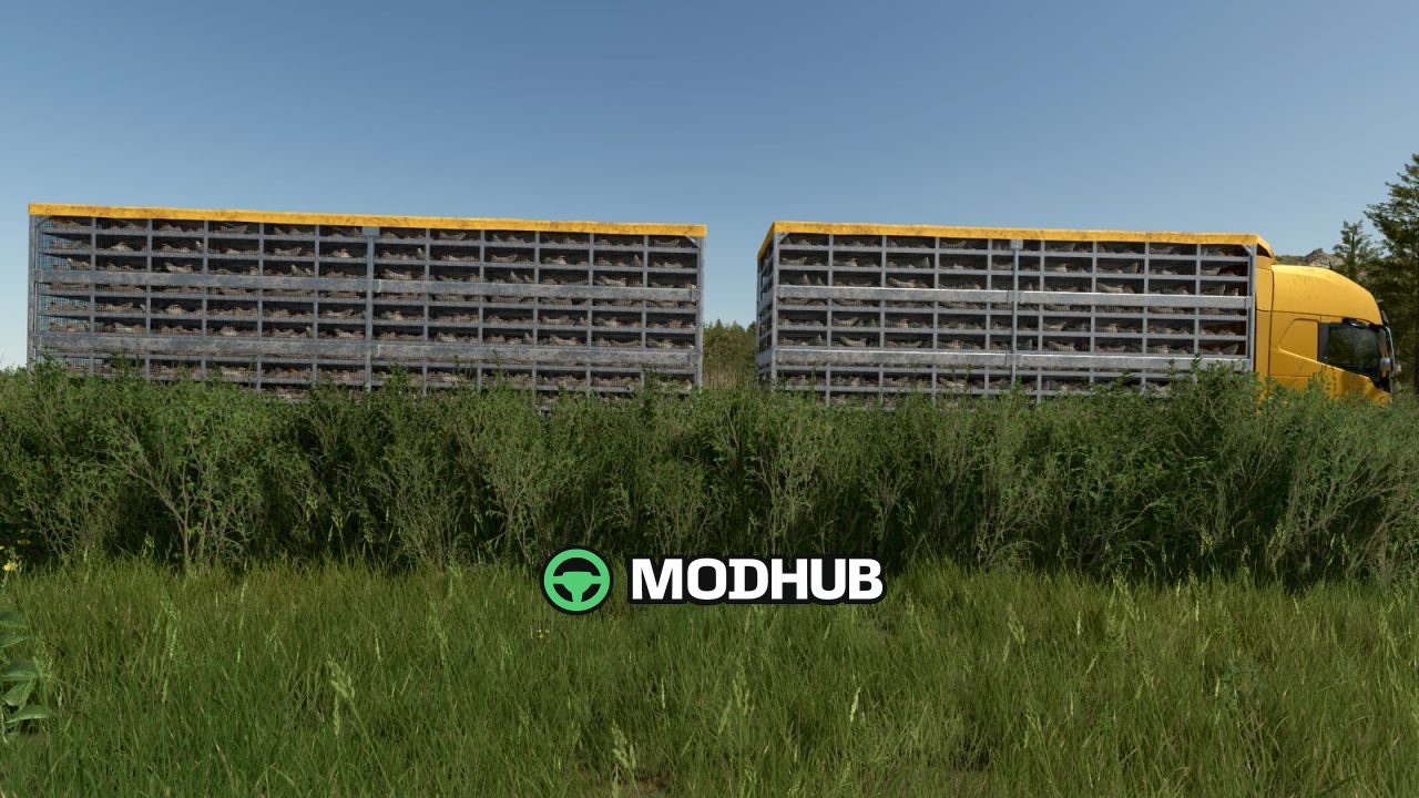 Вантажівка Volvo FH16 для перевезення курей для FS25
