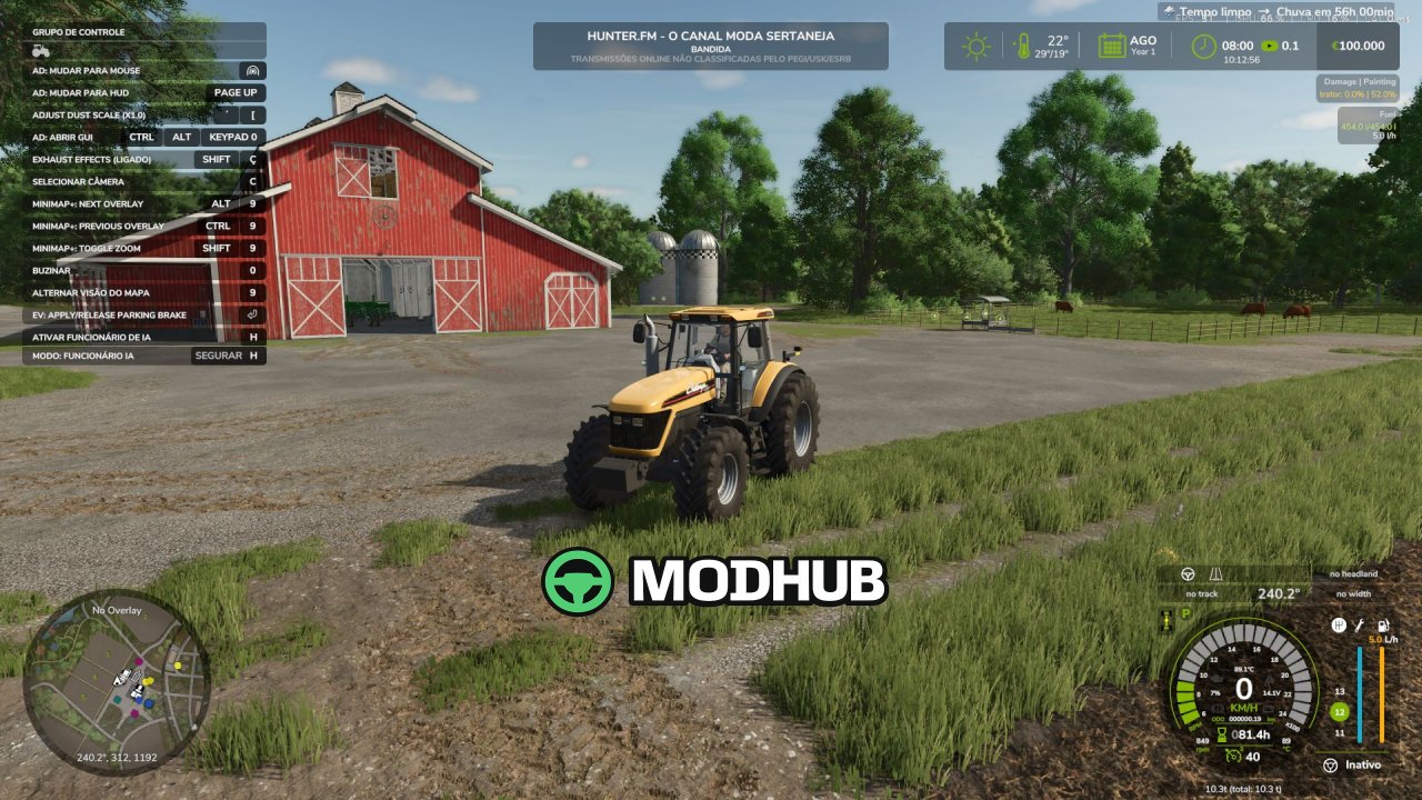 Бразильське радіо Hunter FM V1.0 для FS25