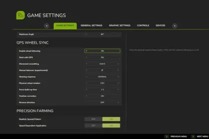 GPS Wheel Sync: Sincronizzazione Volante per Farming Simulator 25 — 2