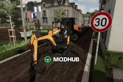 Міні-екскаватор CASE CX18D для FS25 — 2