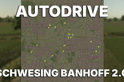 Мережа AutoDrive для карти Schwesing Bahnhof V2 для Farming Simulator 25