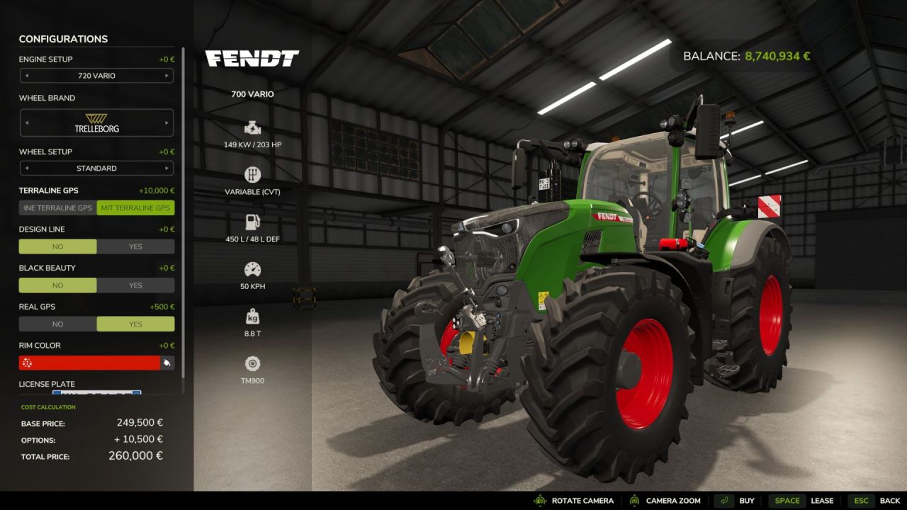 GPS-система TerraLine GPS для Farming Simulator 25