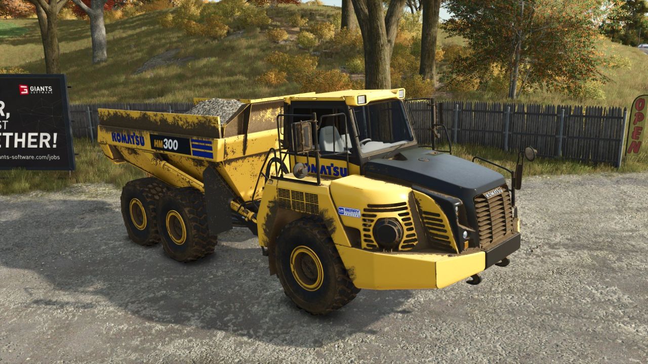 Kiepwagen Komatsu HM300 voor Farming Simulator 25