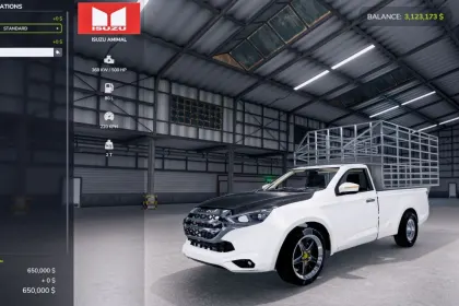 Автомобіль Isuzu D-Max / Mu-X Animal Transport для Farming Simulator 25