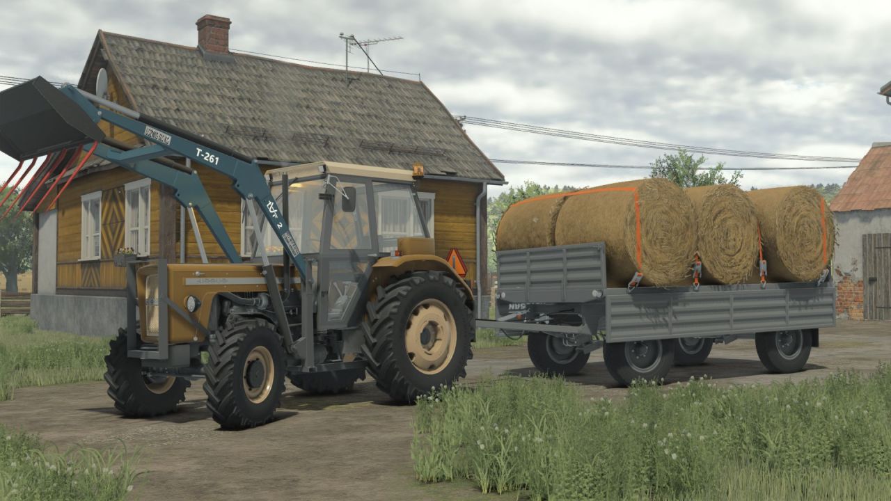 Efektywny Pak Przyczep Autosan D46/D47 z Autoload do Bel w Farming Simulator 25