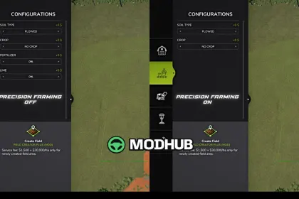 Скрипт Field creation V1.1 для FS25 — 3