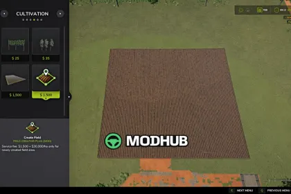 Скрипт Field creation V1.1 для FS25 — 4