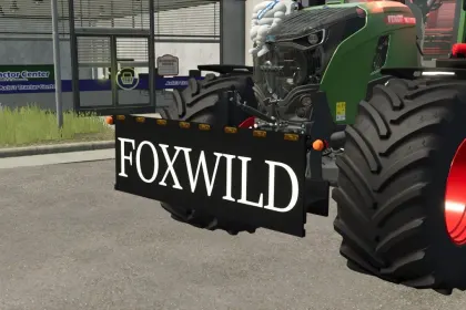 Бульдозерний відвал Foxwild Pusher для Farming Simulator 25