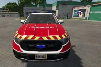 Автомобіль Ford Ranger Mittelberg Volunteer Fire Department для Farming Simulator 25 — 2