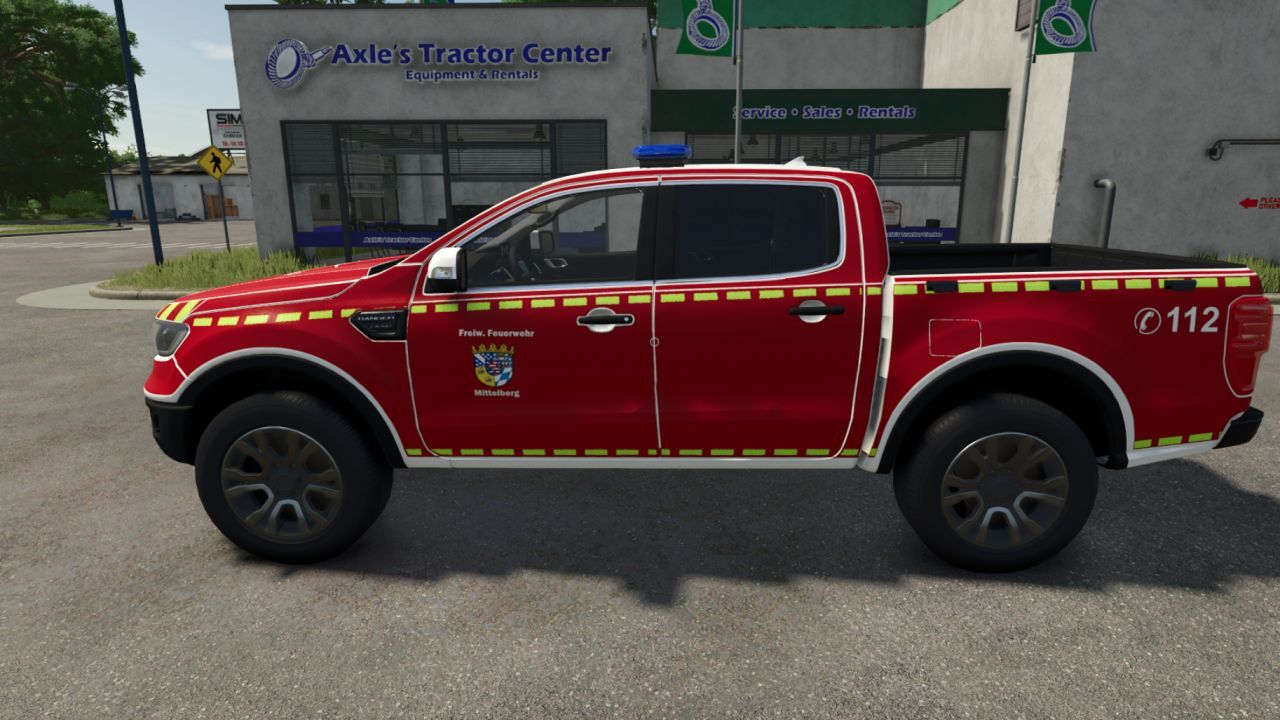Автомобіль Ford Ranger Mittelberg Volunteer Fire Department для Farming Simulator 25