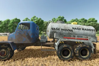 Legendärer Lkw Praga V3S M1 mit Kran und Modulen für Farming Simulator 25 — 1