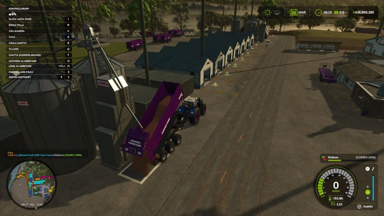 Причіп Brantner Tube XXL MultiFill 1K–20M для Farming Simulator 25