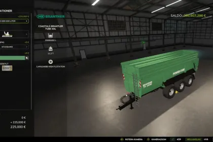 Причіп Brantner Tube XXL MultiFill 1K–20M для Farming Simulator 25 — 4