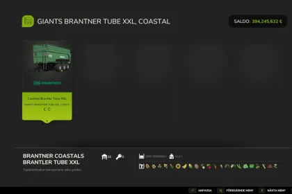 Причіп Brantner Tube XXL MultiFill 1K–20M для Farming Simulator 25 — 5