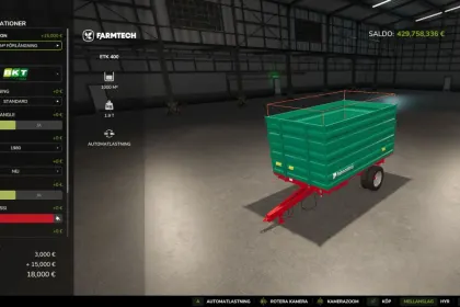 Причіп Farmtech ETK401 V2 для Farming Simulator 25 — 2