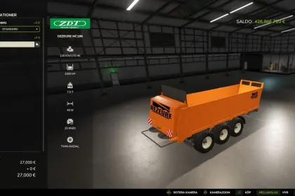 Розкидач гною Dezeure MC186 V2 для Farming Simulator 25 — 2