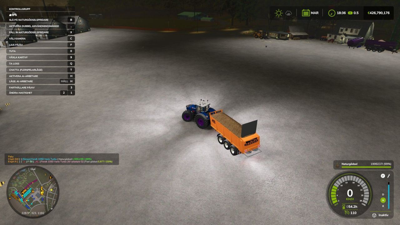 Розкидач гною Dezeure MC186 V2 для Farming Simulator 25