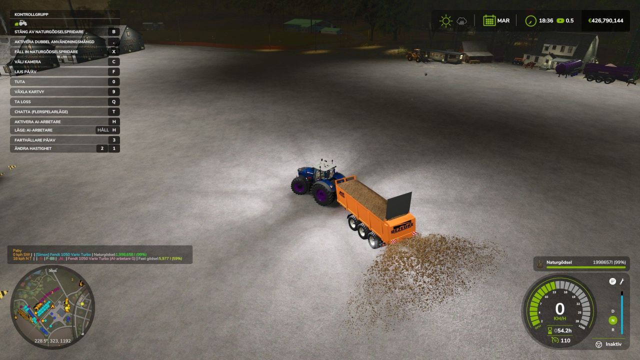 Розкидач гною Dezeure MC186 V2 для Farming Simulator 25