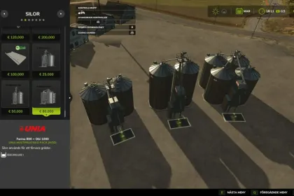 Сілосховище Unia Multifruit Silo Pack V2 для Farming Simulator 25 — 3