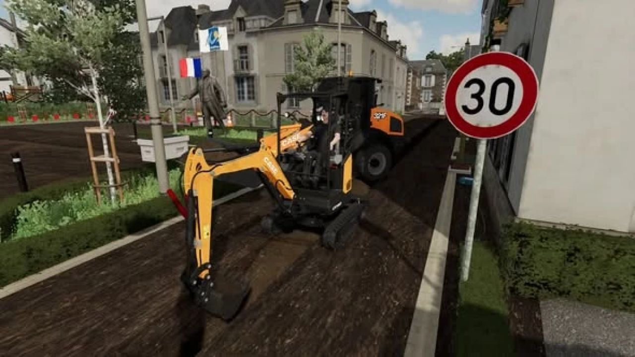 Міні-екскаватор Case CX18D для Farming Simulator 25