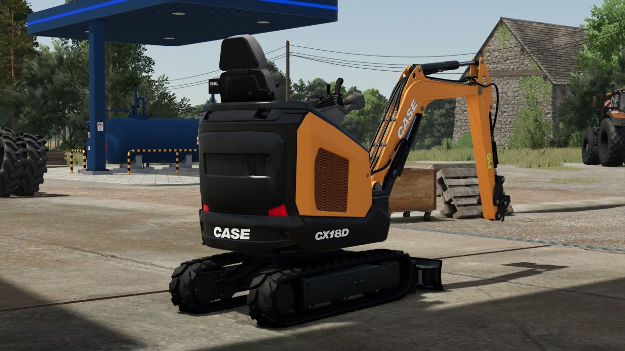 Міні-екскаватор Case CX18D для Farming Simulator 25