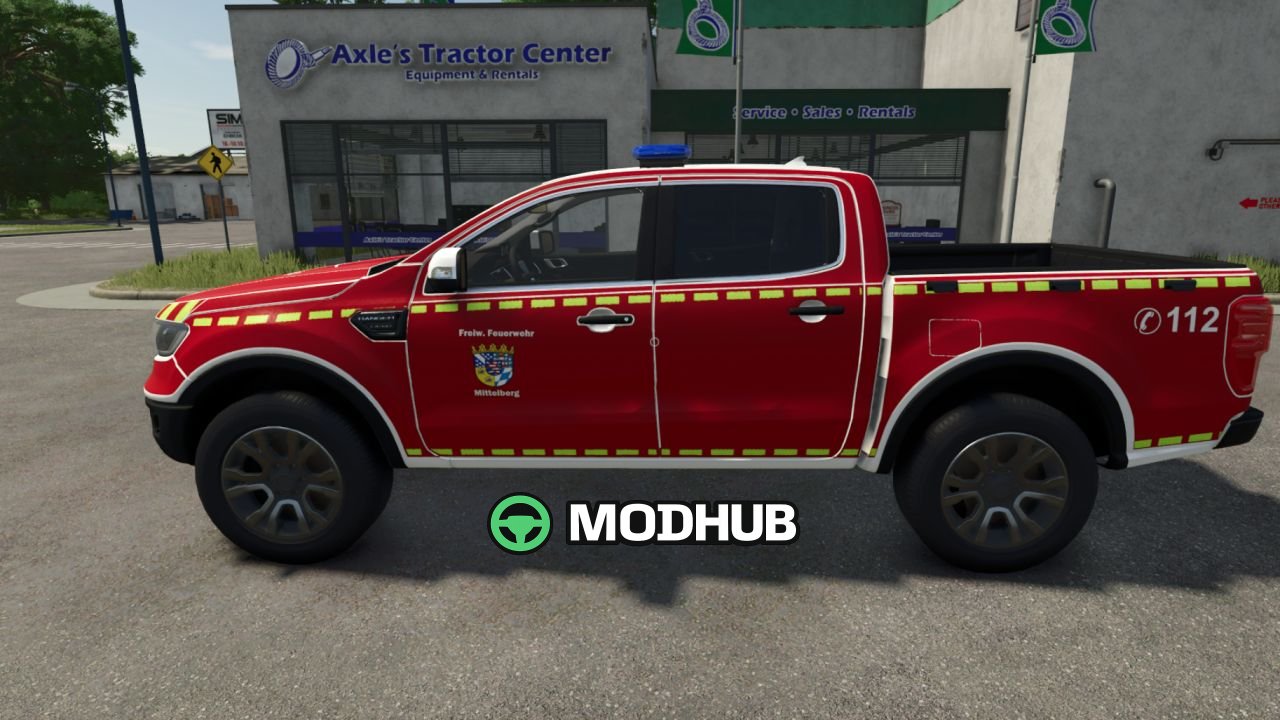 Ford Ranger 2019 Mittelberg itfaiye tasarımı pickup FS25