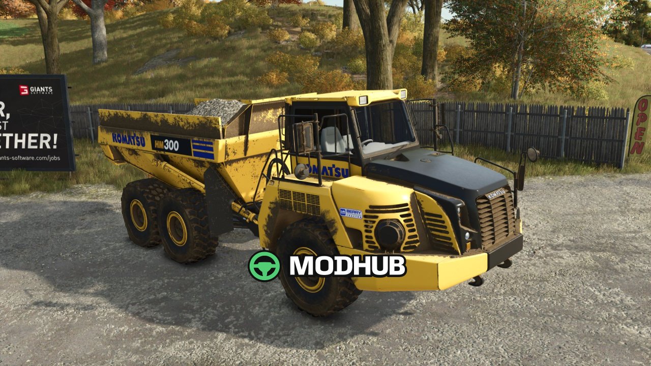 Camião basculante Komatsu HM300 para FS25 – Versões HM300-2 e HM300-5