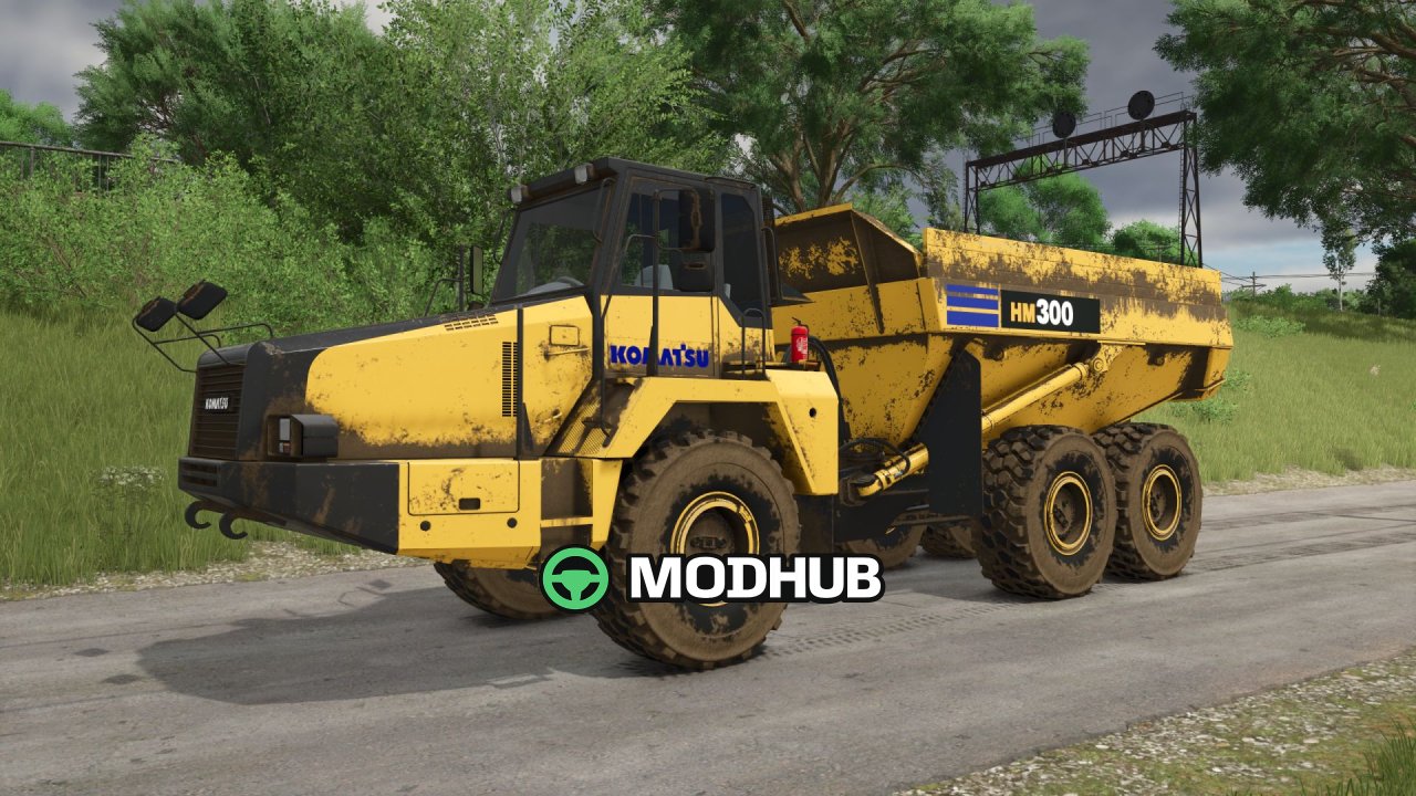 Camião basculante Komatsu HM300 para FS25 – Versões HM300-2 e HM300-5