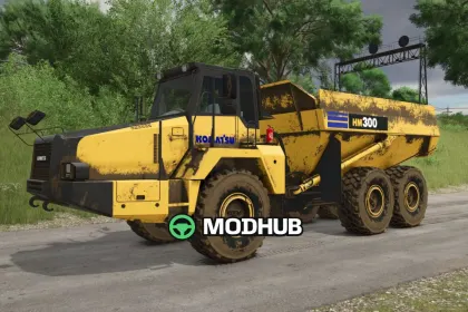 Camião basculante Komatsu HM300 para FS25 – Versões HM300-2 e HM300-5 — 4