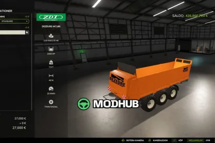 Розкидач Dezeure MC186 V2 для FS25 — 2