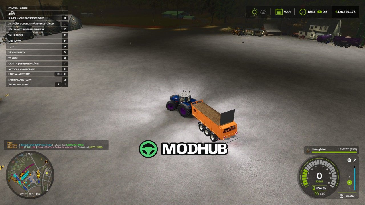 Розкидач Dezeure MC186 V2 для FS25