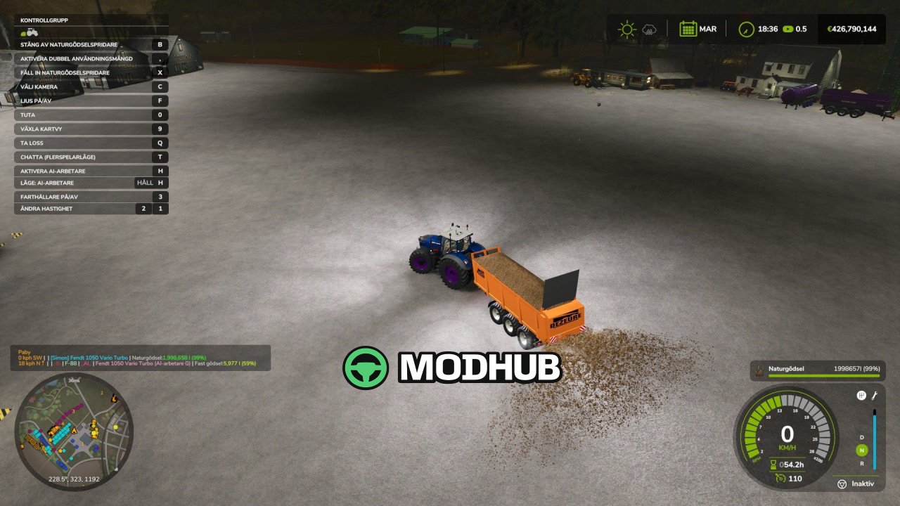 Розкидач Dezeure MC186 V2 для FS25