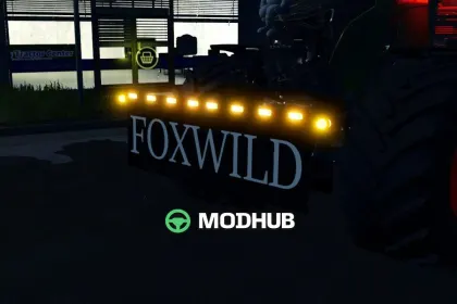 Відвал Foxwild Pusher для FS25 — 2