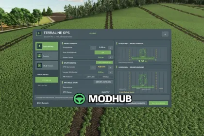 Скрипт TerraLine GPS v1.0 для FS25
