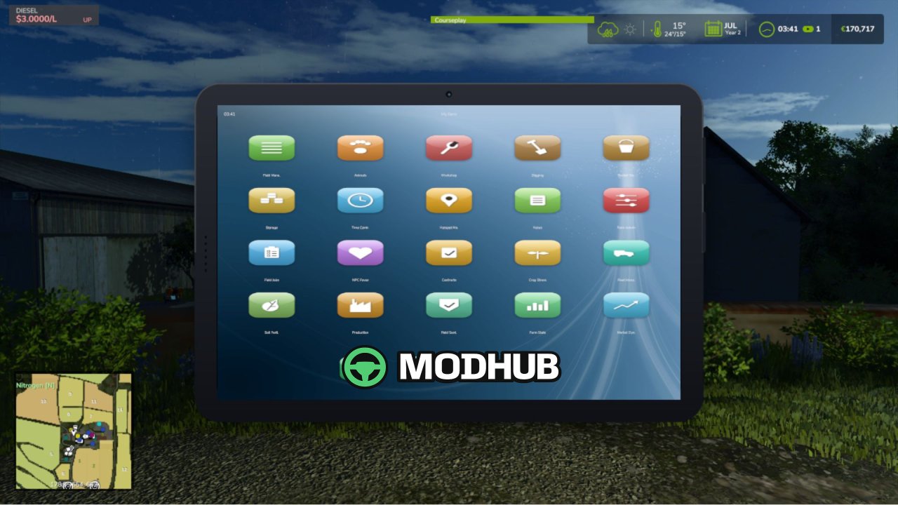 Планшет Farm Tablet V2.7 для FS25