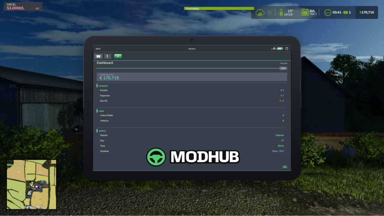 Планшет Farm Tablet V2.7 для FS25