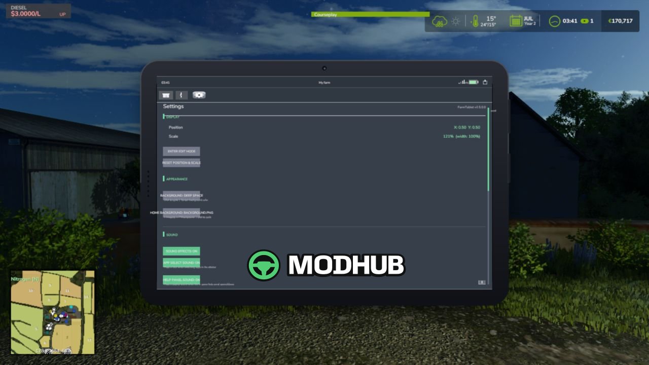 Планшет Farm Tablet V2.7 для FS25