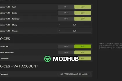 Скрипт Invoice VAT Account v1.0 для FS25