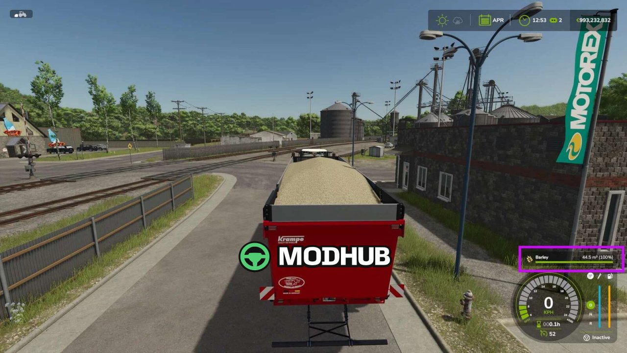 Grain Volume HUD v1.0 для FS25