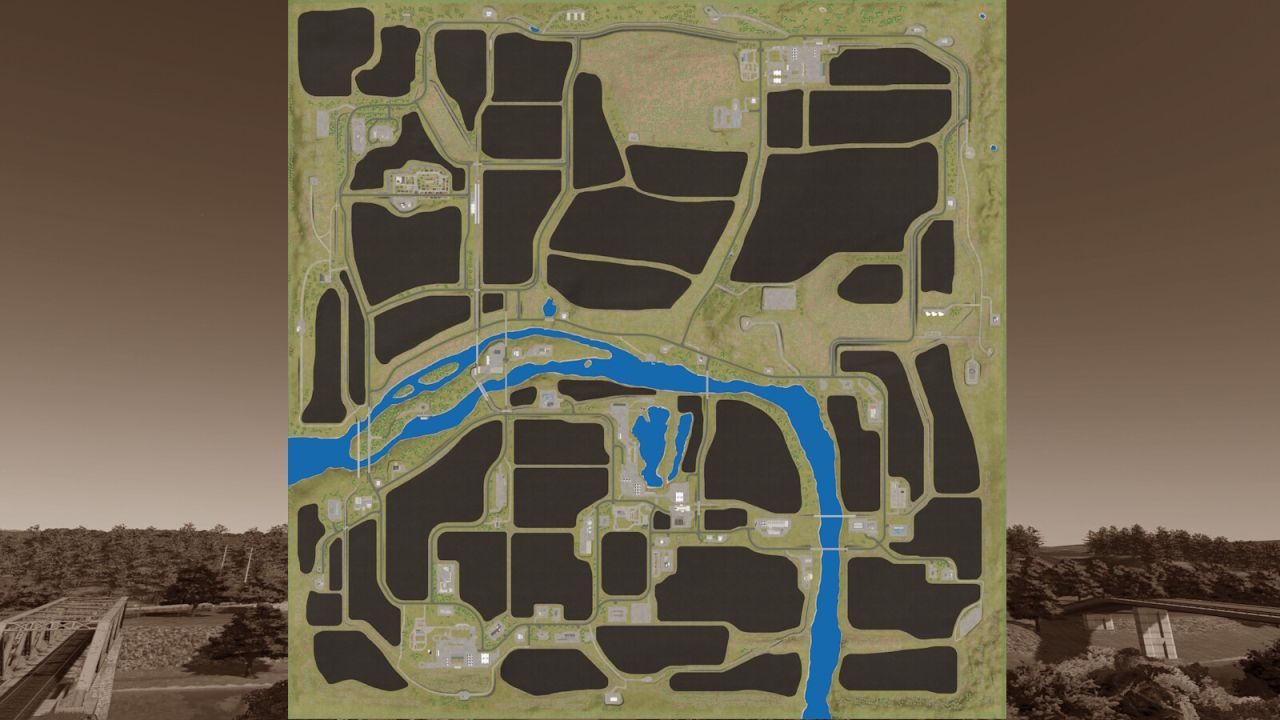 Карта Flussheim для Farming Simulator 25
