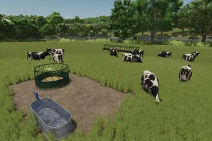Пакет пасовищ Open Pastures для Farming Simulator 25
